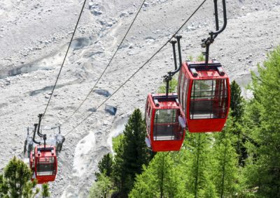 The gondola from Montenvers to the Mer de Glace, Chamonix